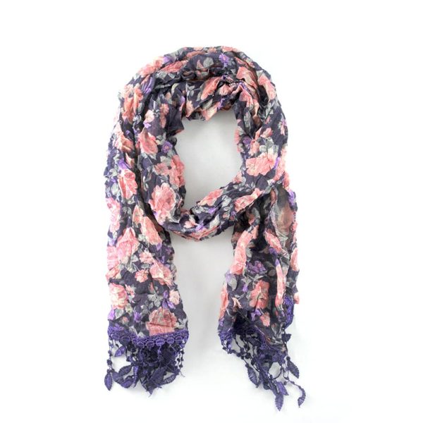 PASHMINA MORADO FLORES