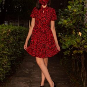 animal print vestido