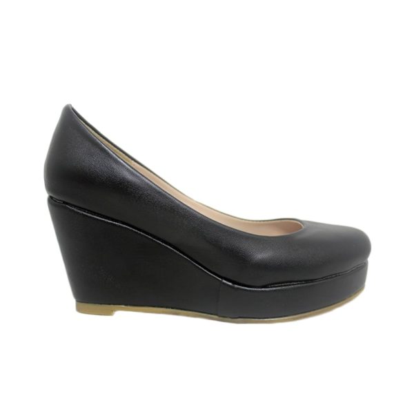 ZAPATOS TACÓN CORRIDO NEGROS