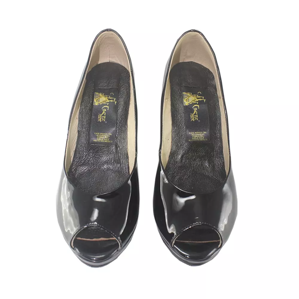 ZAPATOS PEEP TOE NEGROS