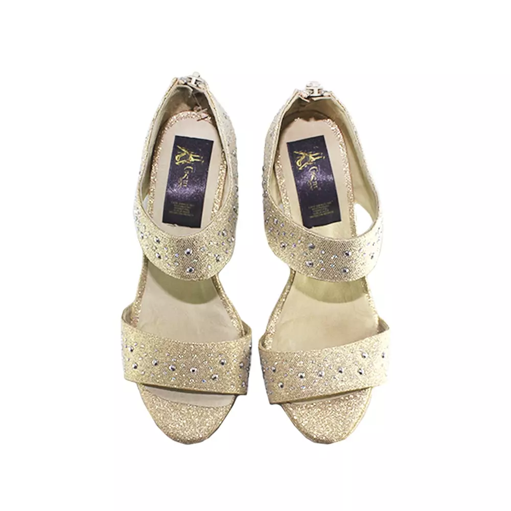 ZAPATOS TIPO SANDALIA ORO