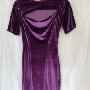 vestido morado terciopelo
